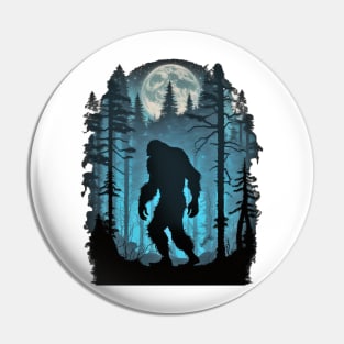 Bigfoot Sasquatch Sticker Pin