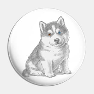 Puppy husky Pin