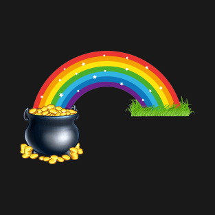 A pot of gold at the end of the rainbow. T-Shirt