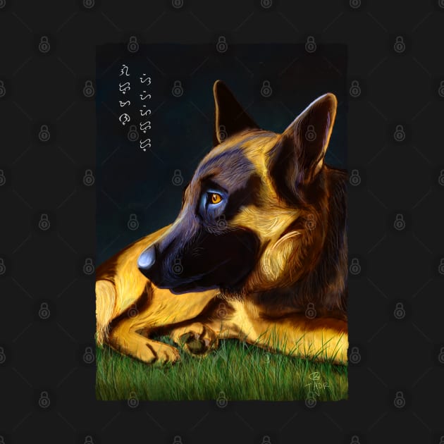 German Shepherd - Black by Thor Reyes