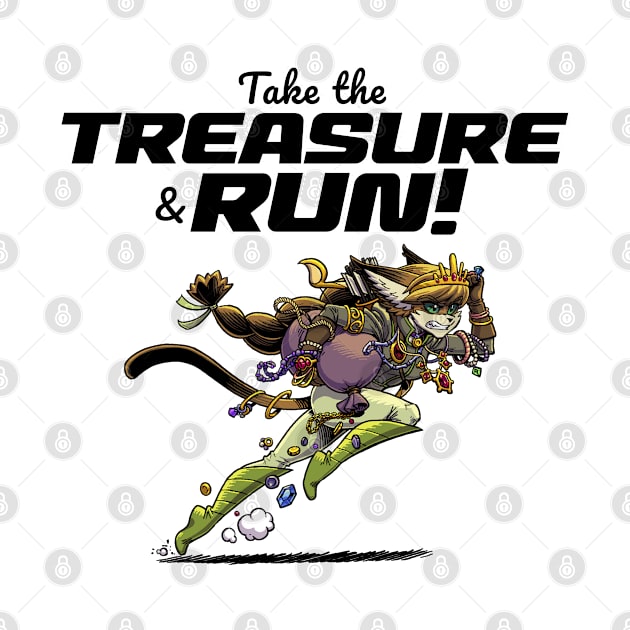 Take the Treasure and Run - Hawk by ChrisWhartonArt