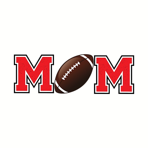 Football Mom Red by capesandrollerskates 