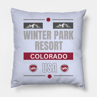 Winter Park Resort, Colorado. Gift Ideas For The Ski Enthusiast. Pillow