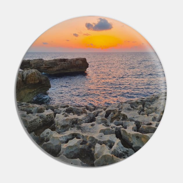 Sunset Sea Horizon Pin by Kate-P-