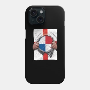 Panama Flag English Flag Ripped - Gift for Panamanian From Panama Phone Case