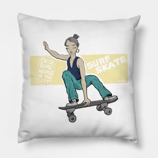 Surfskate - catch some waves in the city Pillow