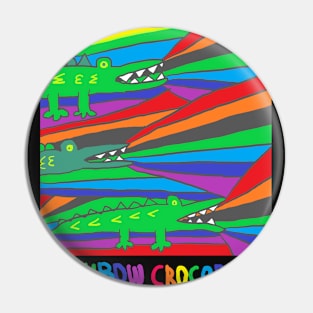 rainbow crocodile Pin