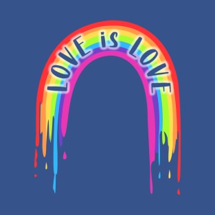 Pride Love Is Love Rainbow Glow T-Shirt