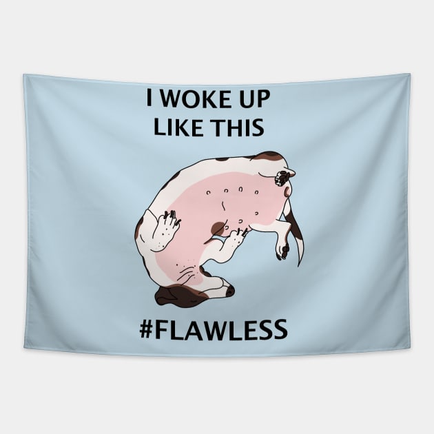 The Cow-dog is flawless Tapestry by Yaalala