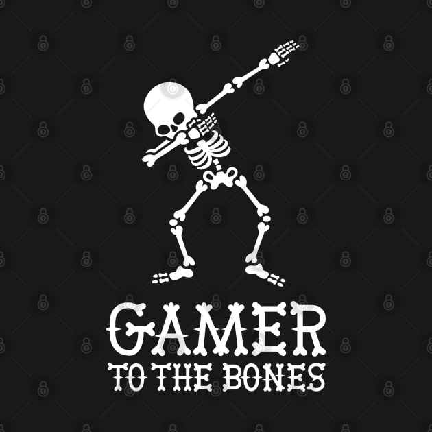 Gamer to the bones - DAB DABBING skeleton gaming by LaundryFactory