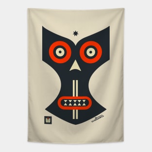 Crazy Face Mask Tapestry