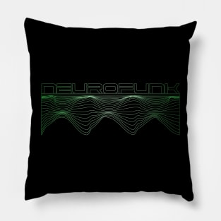 Neurofunk Wire Frame Green Pillow