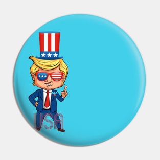 uncle sam trump independence day july 4th Pin