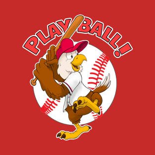 Play Ball!  Nationals Baseball Mascot Screech T-Shirt