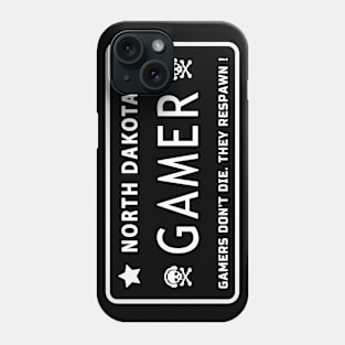 North Dakota. Gamer. Phone Case