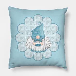 Taurus FLORAL GNOME- HOROSCOPE GNOME DESIGNS BY ISKYBIBBLLE Pillow