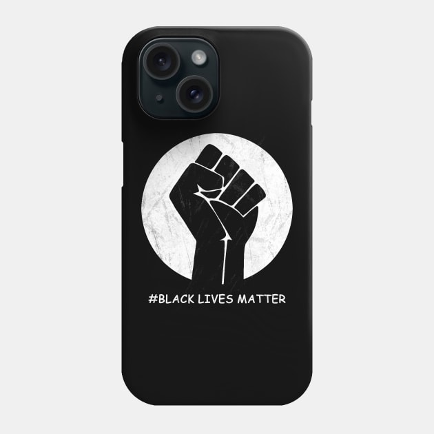 Black Power Fist Phone Case by valentinahramov