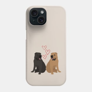 Shar Pei in Love for Chinese Fighting Dog Owners Phone Case