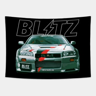 jdm blitz GT-R R34 V spec II N1 Skyline BNR34 KV2 Athlete Silver R348 Autobahn Tapestry