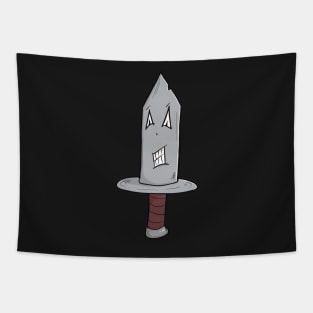 Knife Cartoon Style “Knifey MC Kniferson” Tapestry