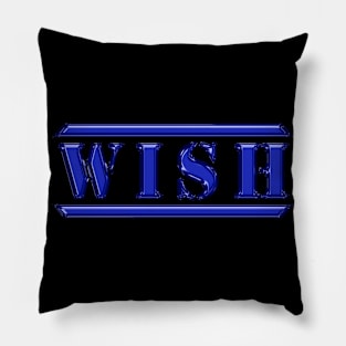 Wish Blue Pillow