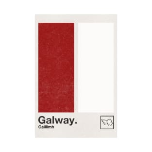 County Galway / Original Retro Style Minimalist Poster Design T-Shirt