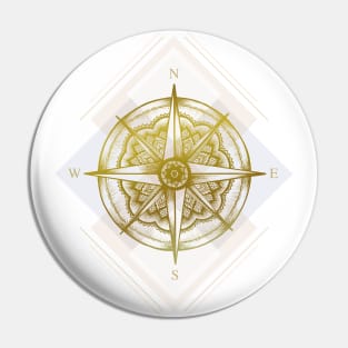 Golden Compass Pin