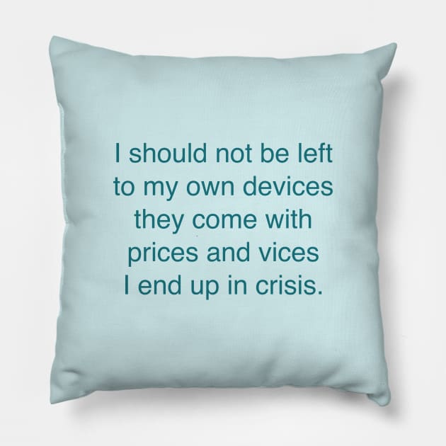 Anti-Hero Pillow by Likeable Design