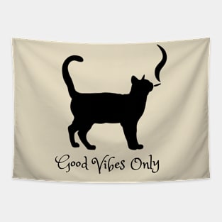 Good vibes only - catsondrugs.com -  good vibes only - good vibes - happy - positive vibes - good - vibes only Tapestry