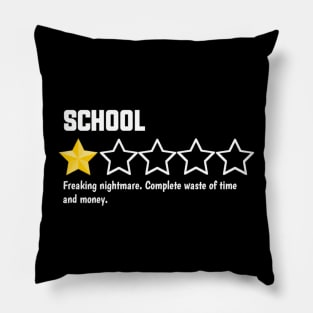 school, one star revue. freaking nightmare. complete waste of time and money Pillow