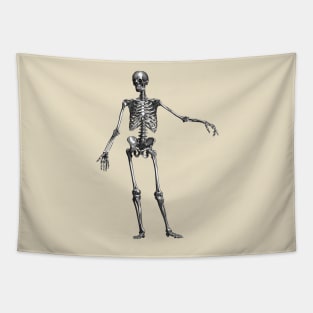 Funny weird skeleton torso Halloween Tapestry