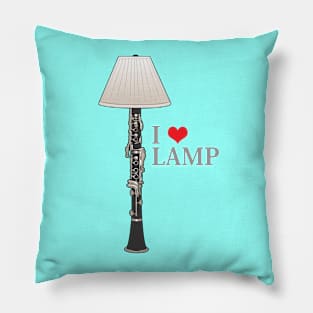I Love Lamp Pillow