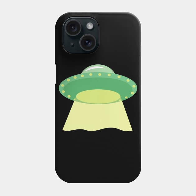 Green Spaceship Phone Case by holidaystore