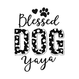 Blessed Dog Yaya Greek Dog Grandma Shirt Grand Maw T-Shirt