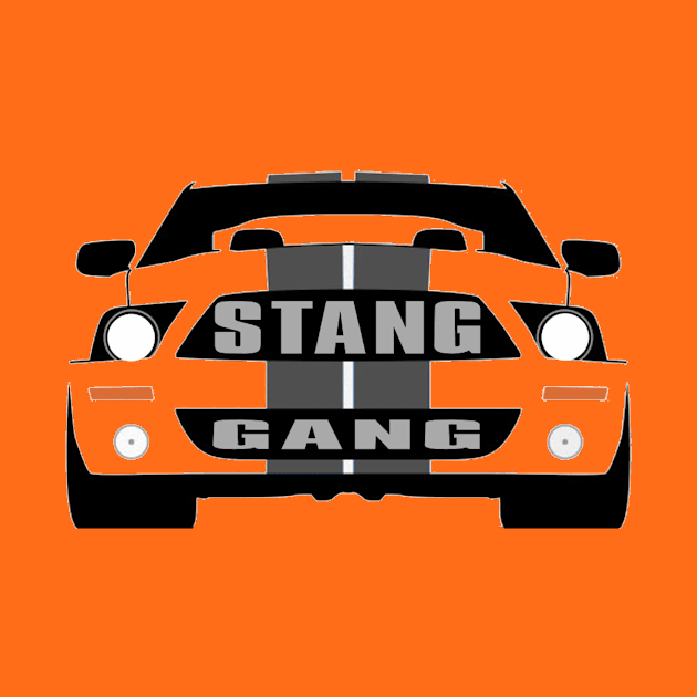 Stang Gang Mustang Muscle Car by Lorri's Custom Art