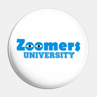 Zoomers University Funny Quarntine Zoom Education Pin
