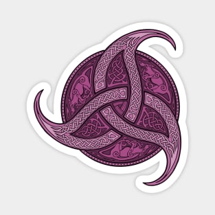 Trinity Knot - Pink Magnet