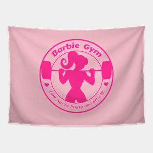 Gym fitness girl doll Tapestry