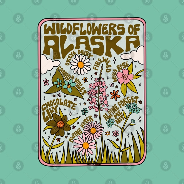 Alaska Wildflowers by Doodle by Meg