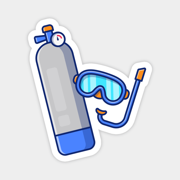 Diving Cartoon Magnet by Catalyst Labs