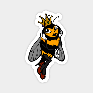 Queen Bee--Just a Little Bit Extra Flat Color Magnet