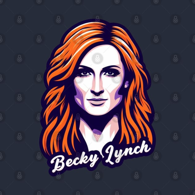 Becky Lynch Portrait by Tiger Mountain Design Co.