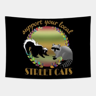 Support your local street Cats Tapestry