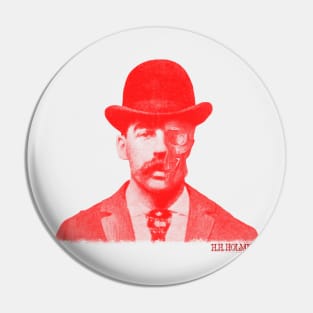 HH HOLMES Face of Evil Pin