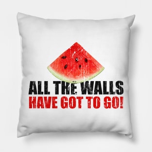 gaza - All the walls have got to go Pillow