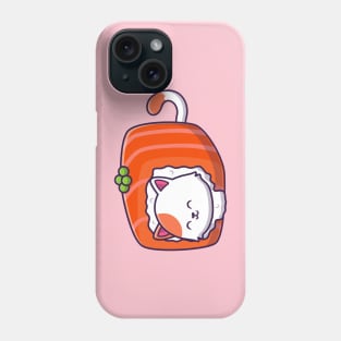 Cute Cat Sushi Salmon Phone Case