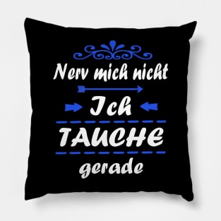 Tauchen Meer Spruch Delfin Schildkröte Frauen Pillow