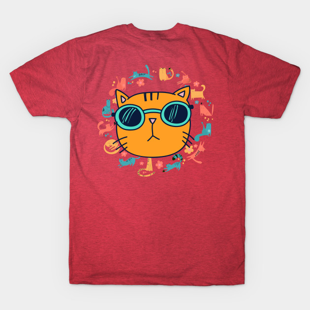 Discover Funny Orange Cat - Cat - T-Shirt