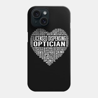 Licensed Dispensing Optician Heart Phone Case