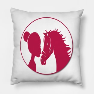 Horse Lover Girl Pillow